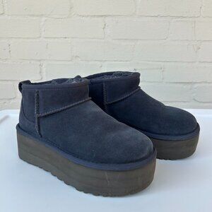Women's Ugg Ultra Mini Platform Navy Blue